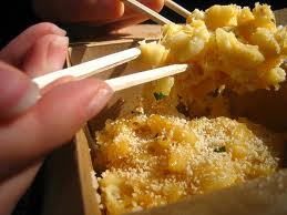 Macaroni and Cheese w/ Chopsticks