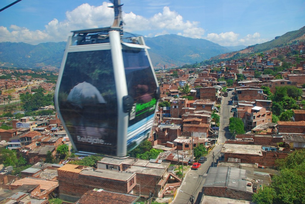 Metro cable car in Medellin. Courtesy of virtualtourist.com.